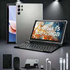 mobile phone Tablet 10.1 inch 256GB Android 14 Wifi 4G/5G Dual SIM gift Keyboard