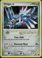 Dialga Holo Rare Majestic Dawn 4/100 Fin Swirl NM