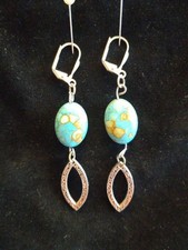 Turquoise Dangle Drop Earrings