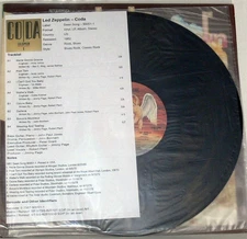 Led Zeppelin CODA Swan Song 90051-1 1982 1st Edition w/o original jacket