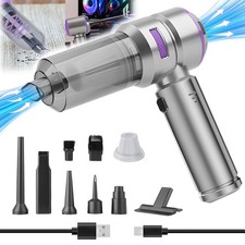 Handstaubsauger Akku 4-in-1 22000PA Kabellos Autostaubsauger 2 Modi Staubgebl&auml;se