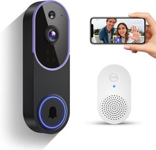 Camera Timbre De Puerta HD Wifi Inalambrico Con Camara Audio Y Video Para Casa