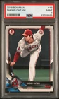 SHOHEI OHTANI 2018 BOWMAN ROOKIE RC LOGO #49 PSA 9 MINT! LA DODGERS CHAMPION!