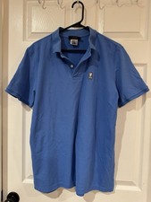 Psycho Bunny Men's Polo Shirt Blue, Short Sleeve Size 6