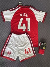 26/27 Arsenal Home Full Kit Kids Boys Girls Shirts Size 26 For 10-11 Years