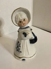 Vintage Royal Majestic Bells Bisque Porcelain  Figurine Bell Girl by JASCO