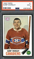 1969 Topps #1 Gump Worsley - PSA 9