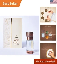 Misk Rijali Attar - Luxury Arabic Musk Fragrance Oil 6ml, 100% Pure & Halal