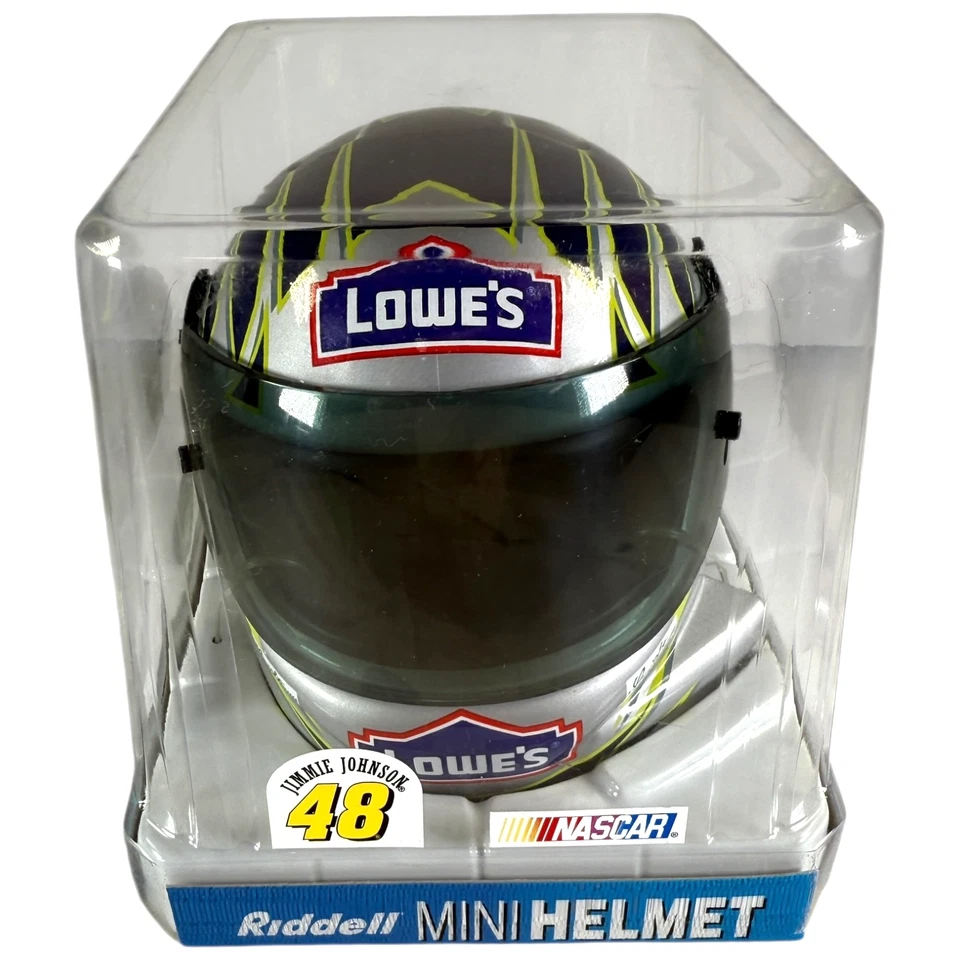 Minicasco Jimmy Johnson #48 NASCAR Lowes de Riddell - Auténtico 2007 - ¡NUEVO! Foto 3 de 4