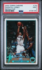 2003 TOPPS CHROME REFRACTOR #130 DAHNTAY JONES PSA 9