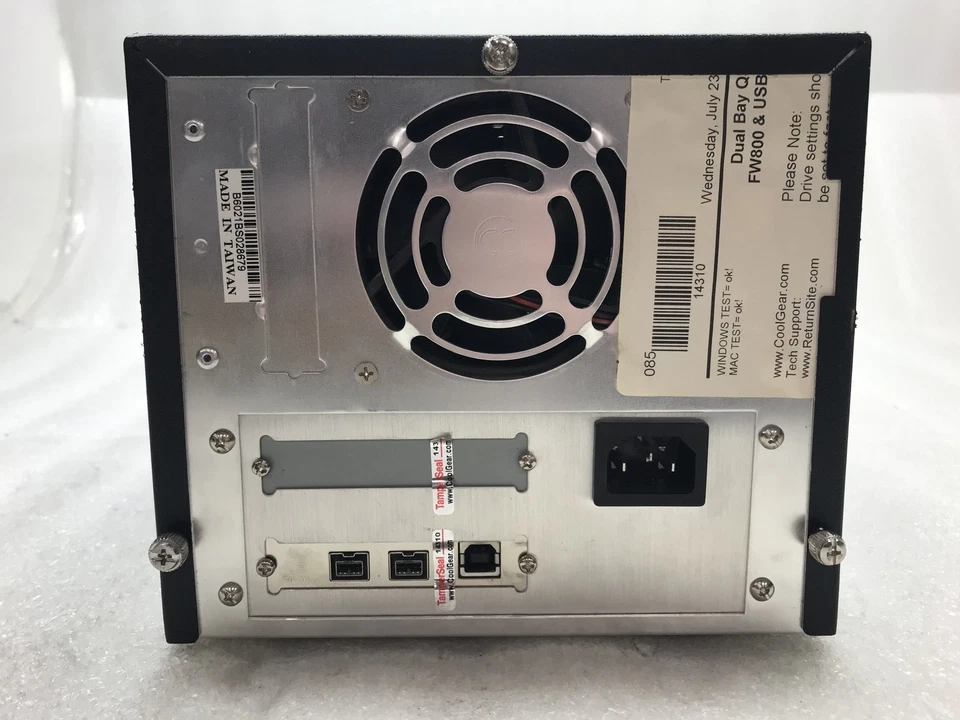 Used Addonics Dual Bay FW800 & USB - No HDDs & No Keys Incl'd - Image 3 of 4