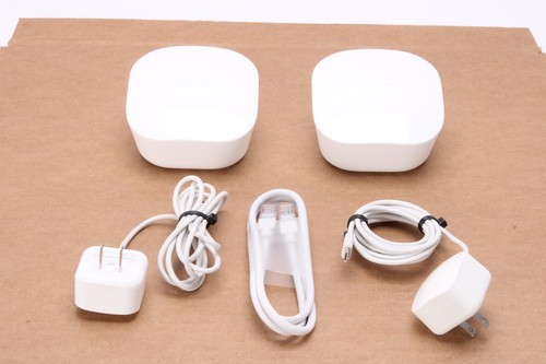 Eero J010001 Wireless Mesh Router 2-Pack W/ 2x Power Supplies and Ethernet Cable - 第 1/6 張圖片
