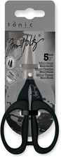 Tim Holtz Small Scissors - 5 Inch Mini Snips with Micro Serrated Blade - Craft T
