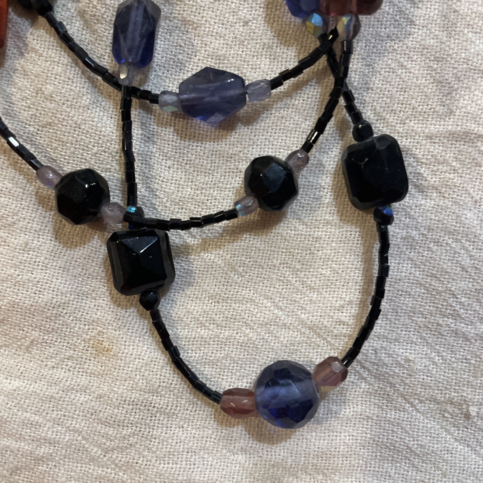 Dramatic Whimsigoth Statement Necklace Layered Be… - image 5