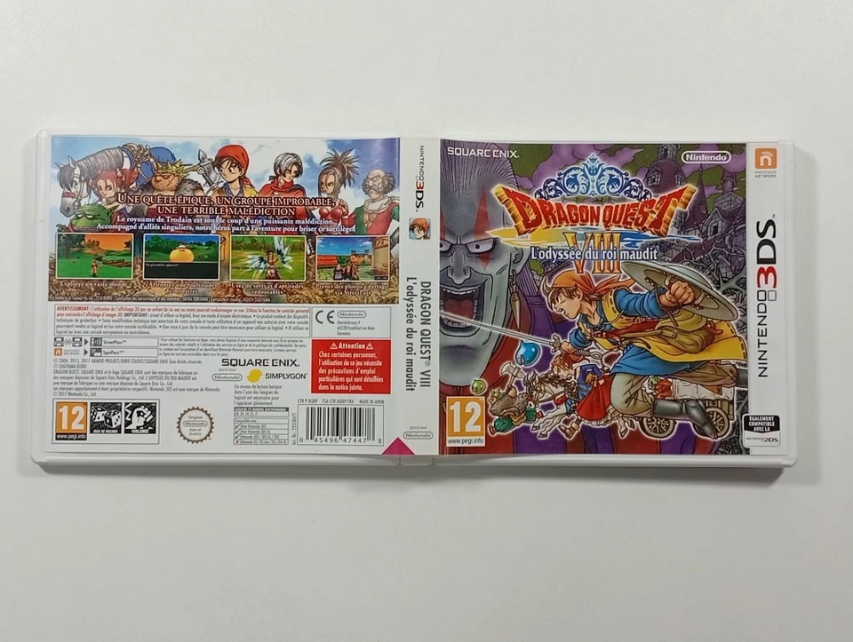 DRAGON QUEST VIII L ODYSSEE DU ROI MAUDIT NINTENDO 3DS PAL-FRA OCCASION - Photo 2/3