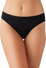 New Wacoal 875362 "Understated" Cotton Bikini, Panty Black Size L, 7