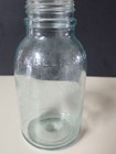 Vintage Mellin’s Embossed Glass Food Jar Green/Blue Tint — photo 5