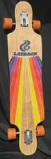 Layback Longboards 40" Drop-Through Board Rainbow Stripe Great Condition