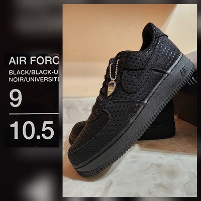 Men's Size 9 Nike Air Force 1 Retro Heart Black Valentine's Day IB6836-001   