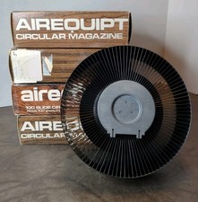 Lot Of 4 - Airequipt Vintage Circular Magazine 100 Slide Trays in box-Boxes Vary
