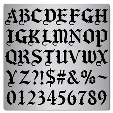GORGECRAFT 6.3 Inch Metal inches x inches, Letter and number stencil 