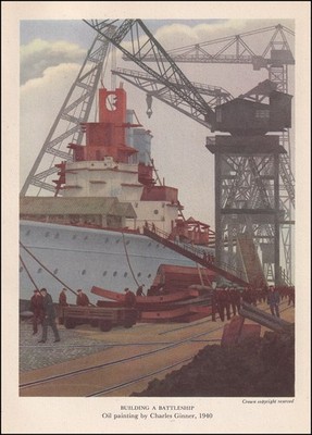 BRITISH SHIPS AND SHIPBUILDERS. WITH 8 COLOUR PLATES. WRITTEN BY GEORGE BLAKE. N