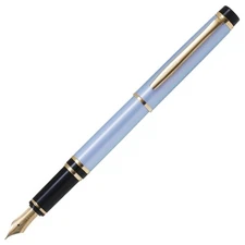 Pilot Grance Pearl Blue Fountain Pen 14K Gold Nib Fine Medium New Japan