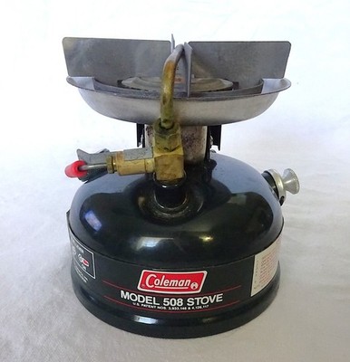 Vintage Coleman 508 Sportster Camp Stove w/Carry Case 06/89 NICE