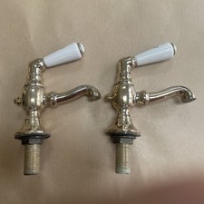 Samuel Heath 1820 Luxury Antique Gold Basin Taps Pair - used 
