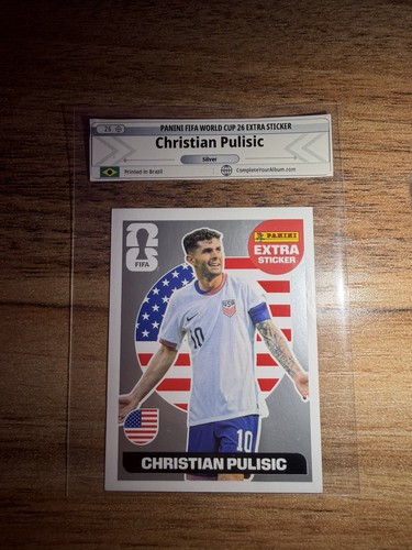 Christian Pulisic — Panini FIFA World Cup 2026 Silver Extra sticker