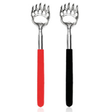 2PCS Back Scratchers, Bear Claw Shaped Extendable Metal Retractable Telescopic H