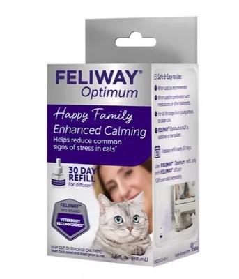 Feliway Optimum Enhanced Calming 48 mL Diffuser Refill for Cats - New Box 2027+