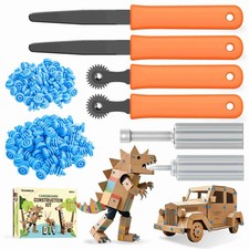 Cardboard Cutter for Kids,208PCS Cardboard Construction Tool,Safe DIY Kit for...