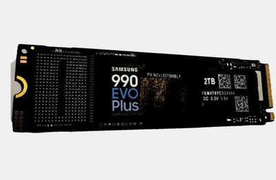 Samsung 990 EVO Plus, 2TB, PCIe 4.0 x4 / 5.0 x2, NVMe2.0 M.2 (bis zu 7250 MB/s)