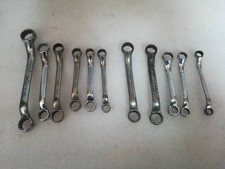 11 x BRITOOL 6RB Ring Spanners - Imperial A/F AND METRIC