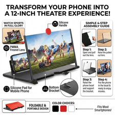 Foldable Phone Screen Magnifier   HD Video Enlarger for Movies  Gaming
