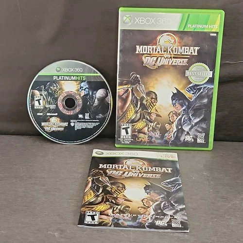 Mortal Kombat vs DC Universe Xbox 360 Game CIB Platinum Hits