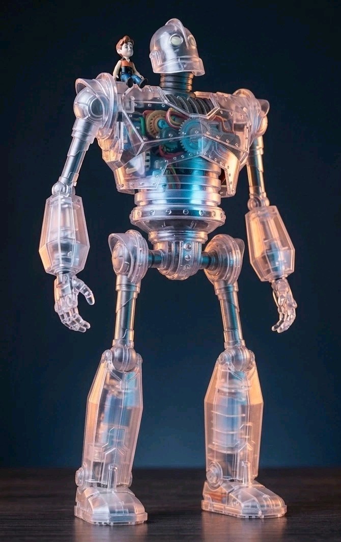 Super7 THE IRON GIANT Super Cyborg CLEAR X-RAY 11
