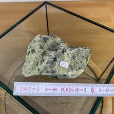 Serpentin, +Chromit, Chyta, Rohstein, Heilstein, Grün Schwarz, 200g