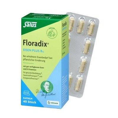 FLORADIX Eisen plus B12 vegan Kapseln 40 St