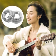 2 Pcs Guitar Replacement Pins Acoustic Strap Button Locks Input Socket