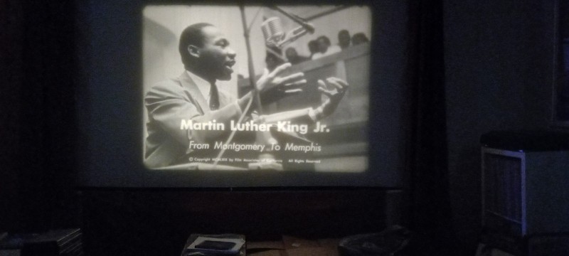 16mm film Martin Luther King JR from Montgomery to Memphis Black and white