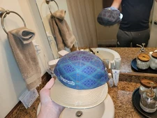 Grassroots California Purple And Silver Fitted Hat Size  7 1/2