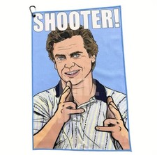 ⛳️Shooter McGavin Happy Gilmore Golf Towel - Funny Shooter! Finger Gun Design⛳️