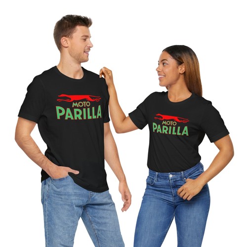 Moto Parilla Motorcycle T-Shirt, Italy Italian Vintage Retro Racing Motorcycles - Picture 6 of 11