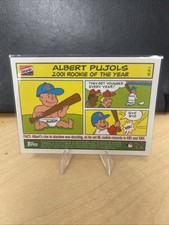 2003 Topps Rookie Of The Year Albert Pujols Bazooka