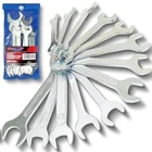 Super-Thin Open End Wrench Set Metric 13-Piece 7Mm to 24Mm Ultra-Slim Design