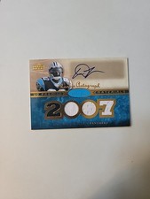 2007 UD Premier Football Dwayne Jarrett Rookie Patch Auto Blue 17/175 - SD5548