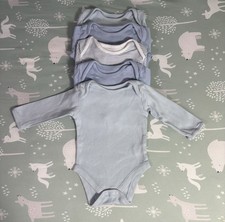 George Baby Boys Bodysuit Vest Bundle of 5 (0-3 Months)