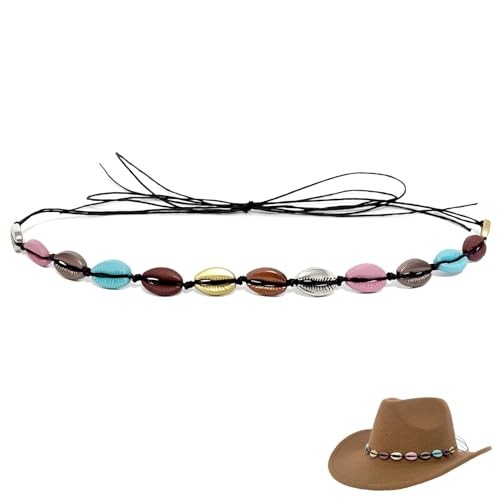 Cowboy Hat Bands for Men Women, Leather Hatbands Belt for  display picture 3